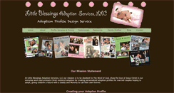 Desktop Screenshot of littleblessingsadoption.com